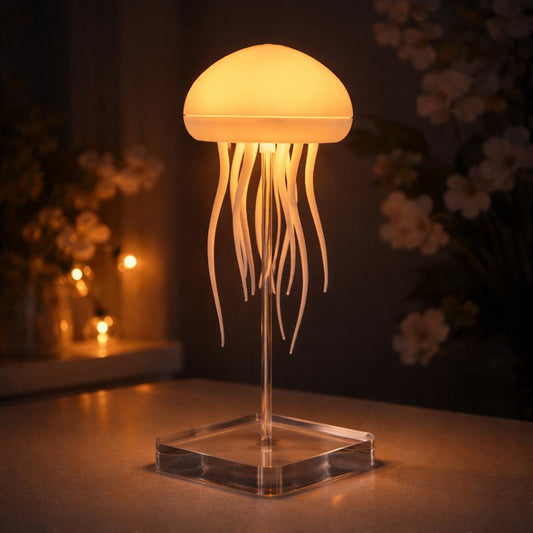Lámpara medusa de luz cálida y relajante