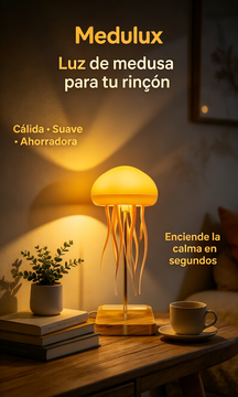 Lámpara Medusa: ambiente cálido y relajante